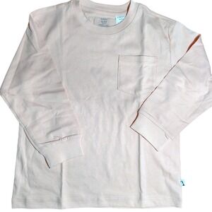 Konny Kids Long Sleeve T-Shirt Top with Pocket Peach Size 4-5Y (110cm) dchool